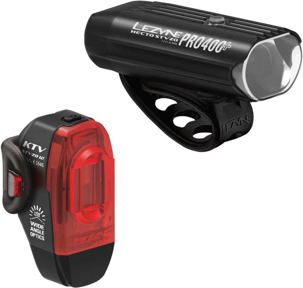 Set luci Lezyne hecto drive pro 400+ ktv drive stvzo