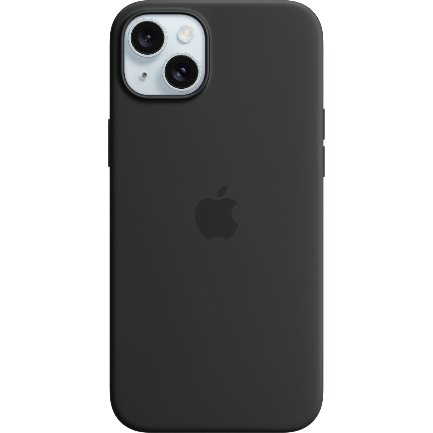 Apple silicone case with magsafe for iPhone 15 plus phone case (black)
