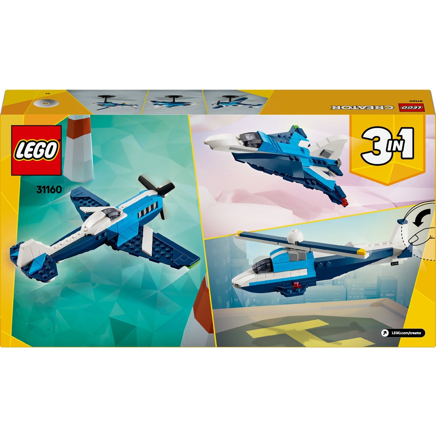 Creatore Lego Lego 31160 Aviazione: aereo da corsa