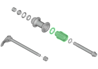 Shimano cassettebody slx 9 10v ao fh-m678 788 828