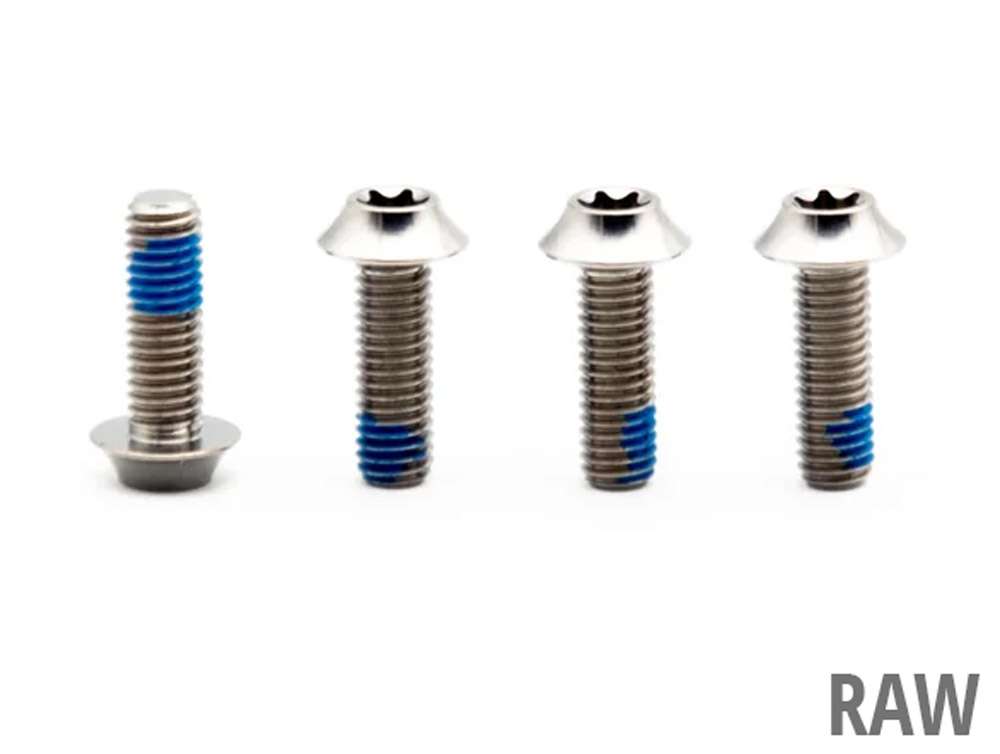 Componentes roble tornillos titanio m5x15 para portabidones (4 piezas)