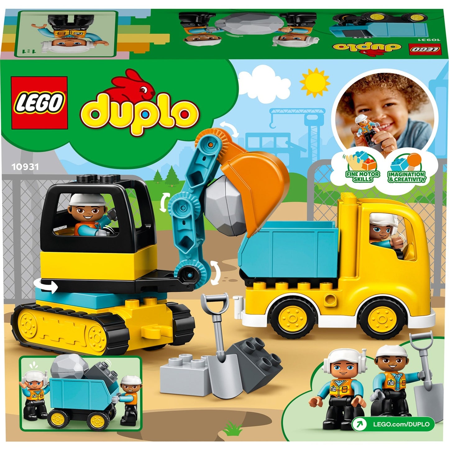 LEGO DUPLO LEGO DUPLO 10931 ESCAVATORE DI TRUCK con Caterpillari