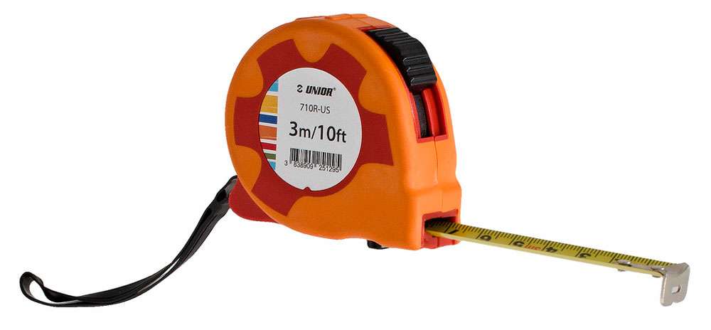 Cinta métrica unior tools 710r-us 3m