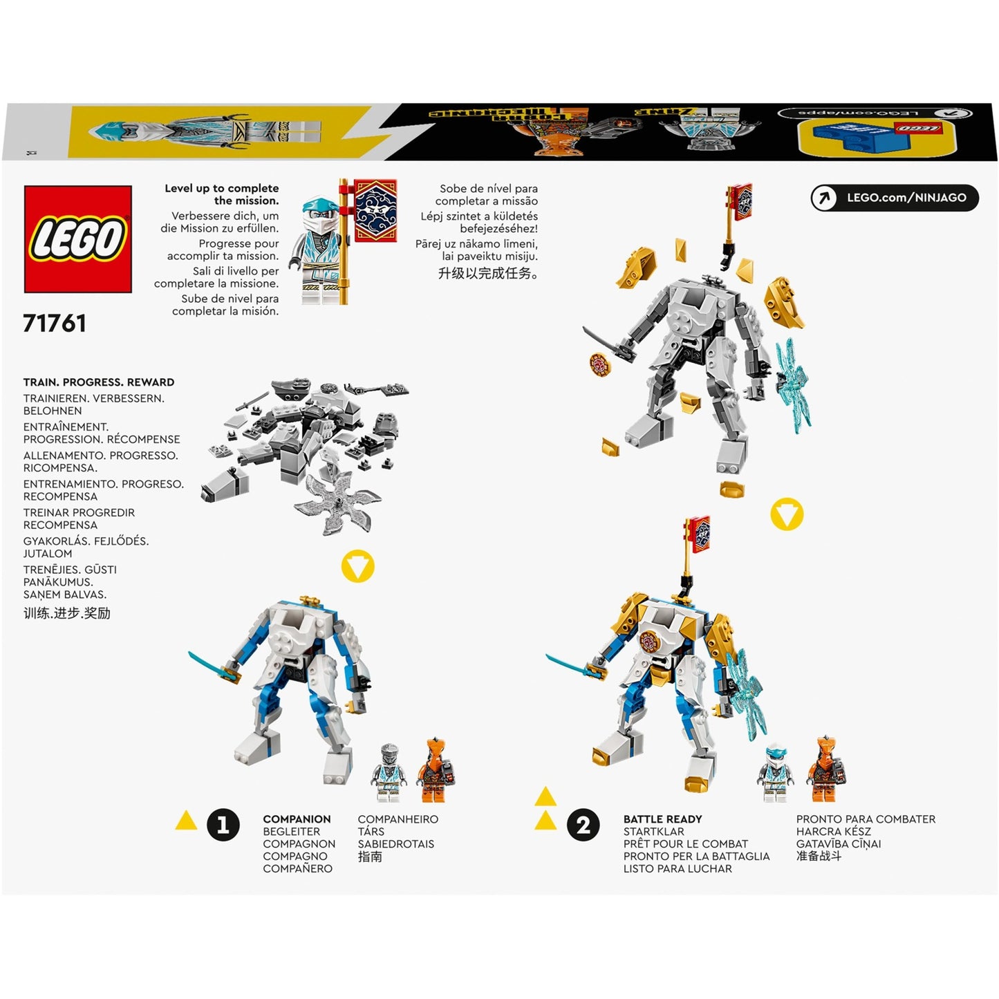 Lego ninjago - zane's power-upmecha evo constructiespeelgoed (71761)