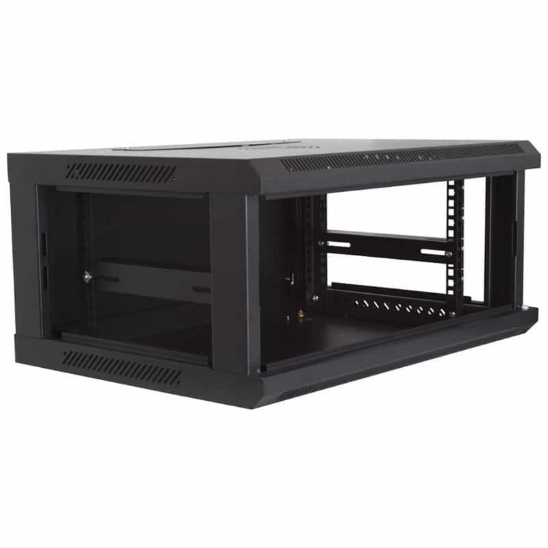 Pensile Dsi 4u con porta server rack in vetro (nero)
