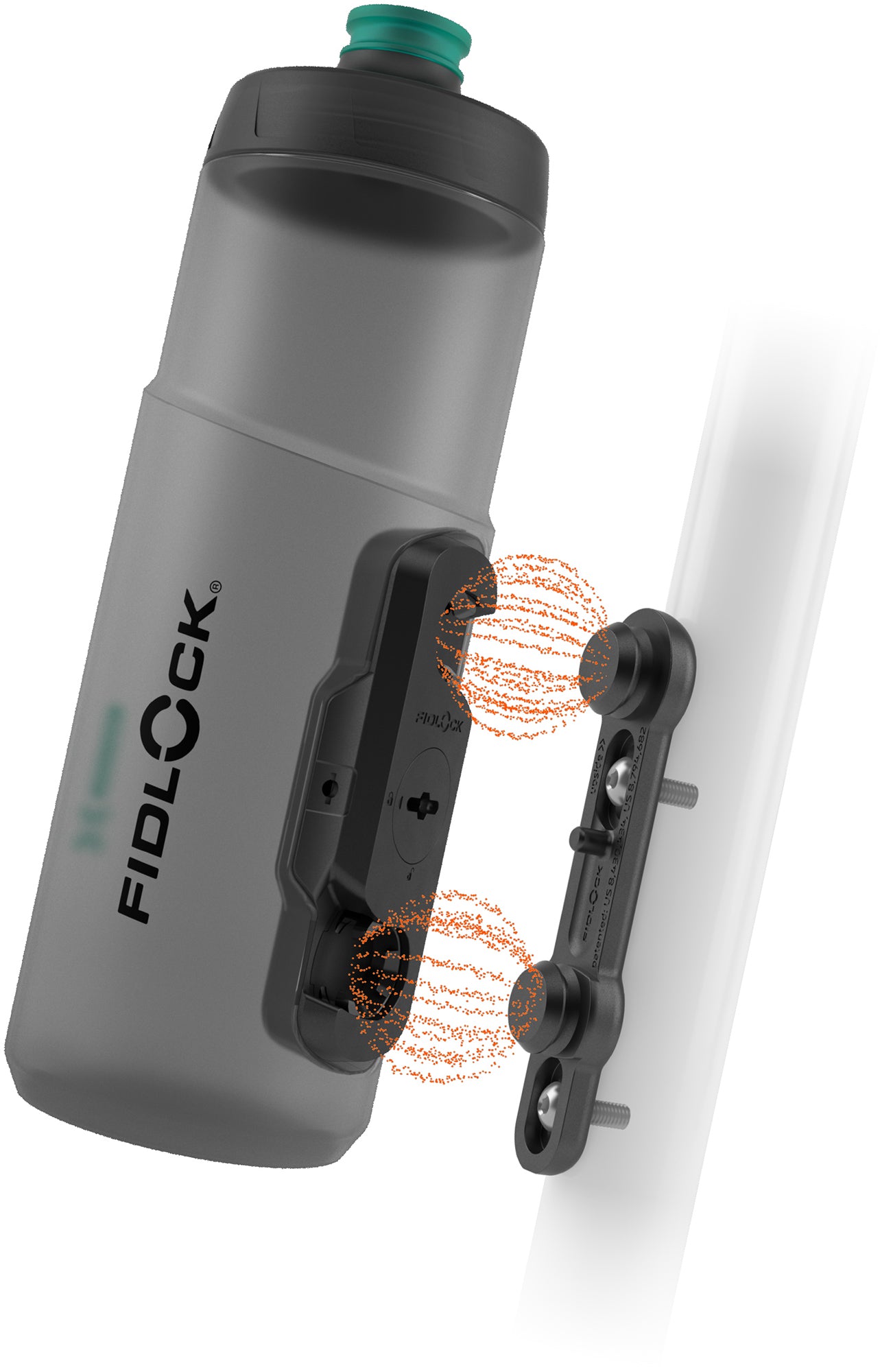 Borraccia Fidlock Twist 600 antibatterica + base bici