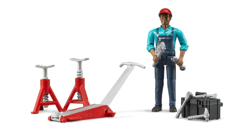 Set di personaggi del garage Bruder