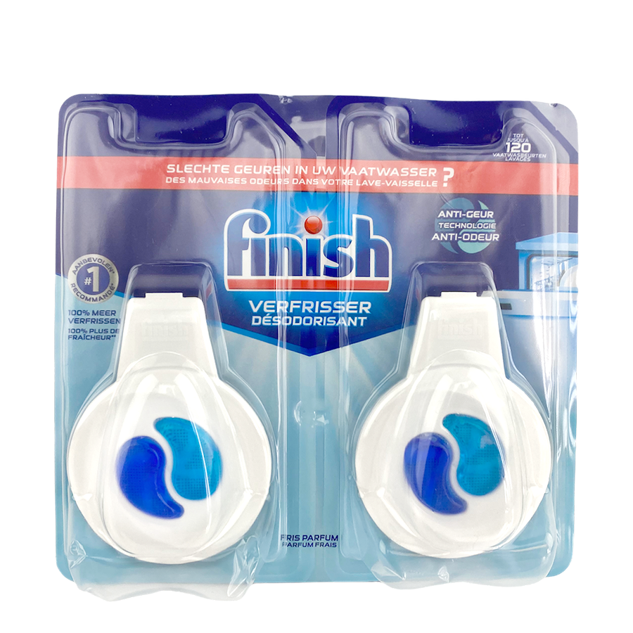 Finish deodorante per lavastoviglie antiodore 2 pezzi