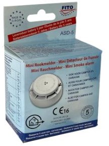 Fito mini detector de humo óptico incl. 2x1.5v aaa - 7900535