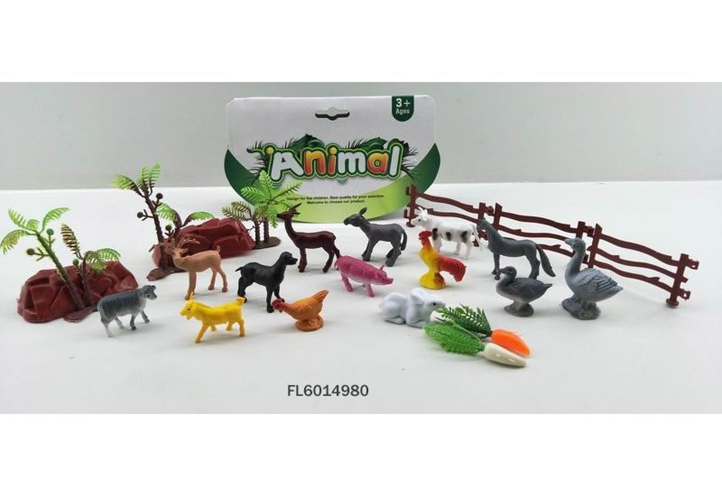 Animali della fattoria Aro con accessori 24 pezzi