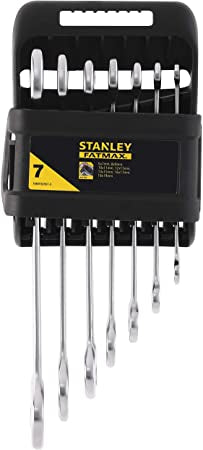 Stanley Hand Tools FMMT82900-0 Fatmax Set chiavi combinate con cricchetto tozzo | 7 parti - fmmt82901-0