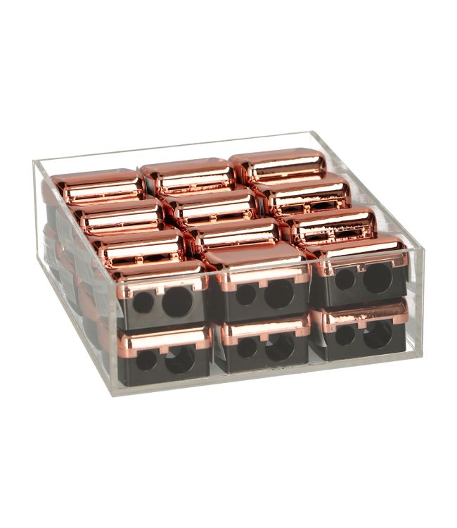 Pencil per chiodo per chiodo per chiodo che condividono il doppio display in oro rosa 24 pezzi