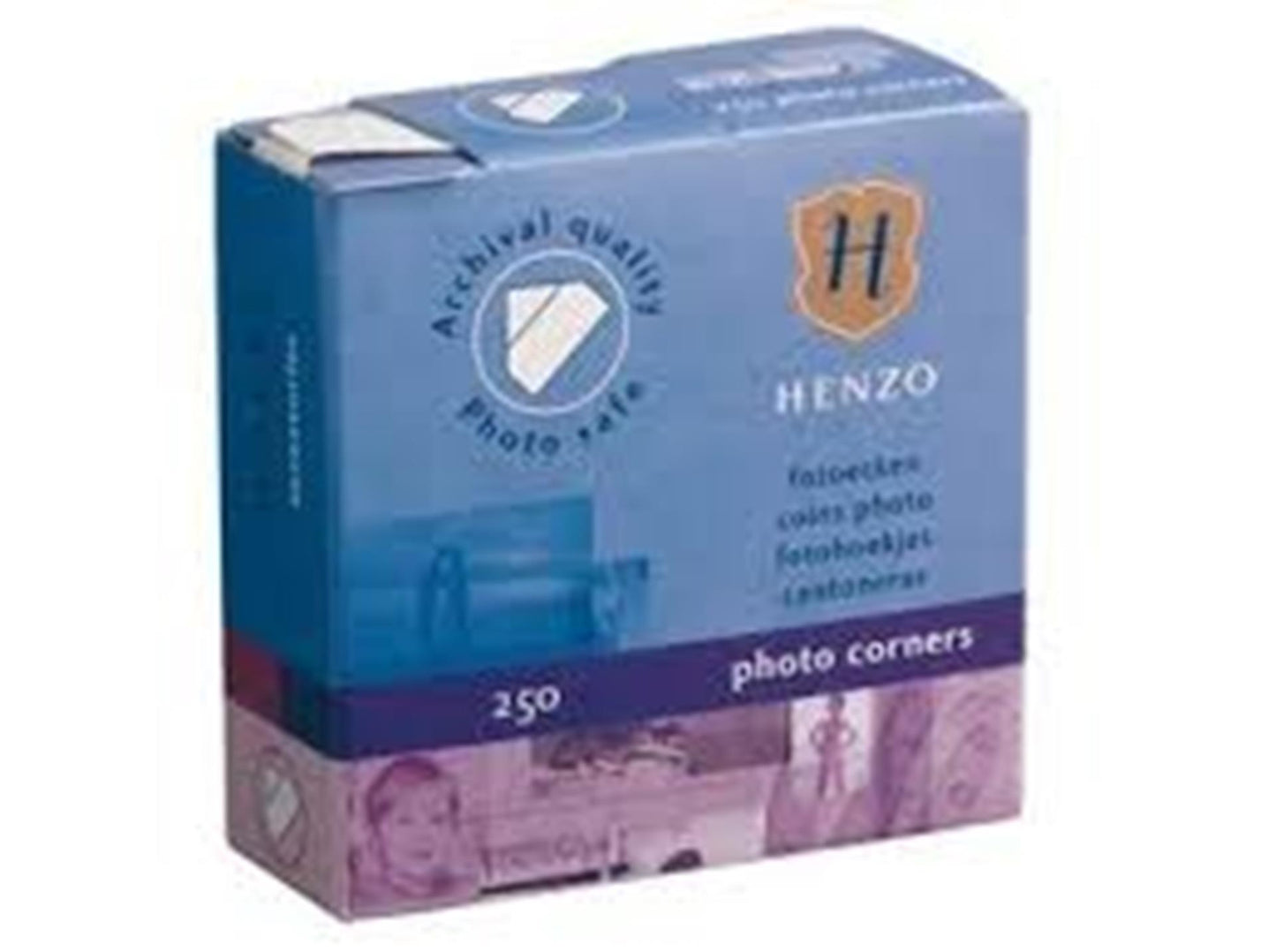 Caja de rincones fotográficos Henzo de 250 uds.