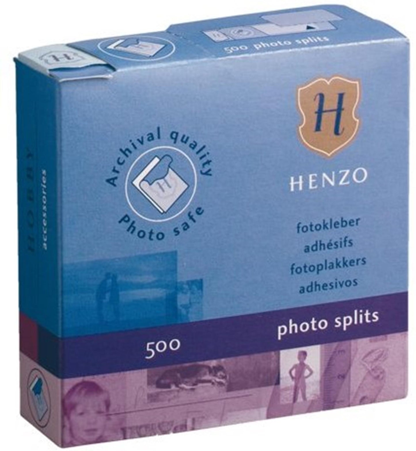 Caja de pegatinas fotográficas Henzo de 500 uds.