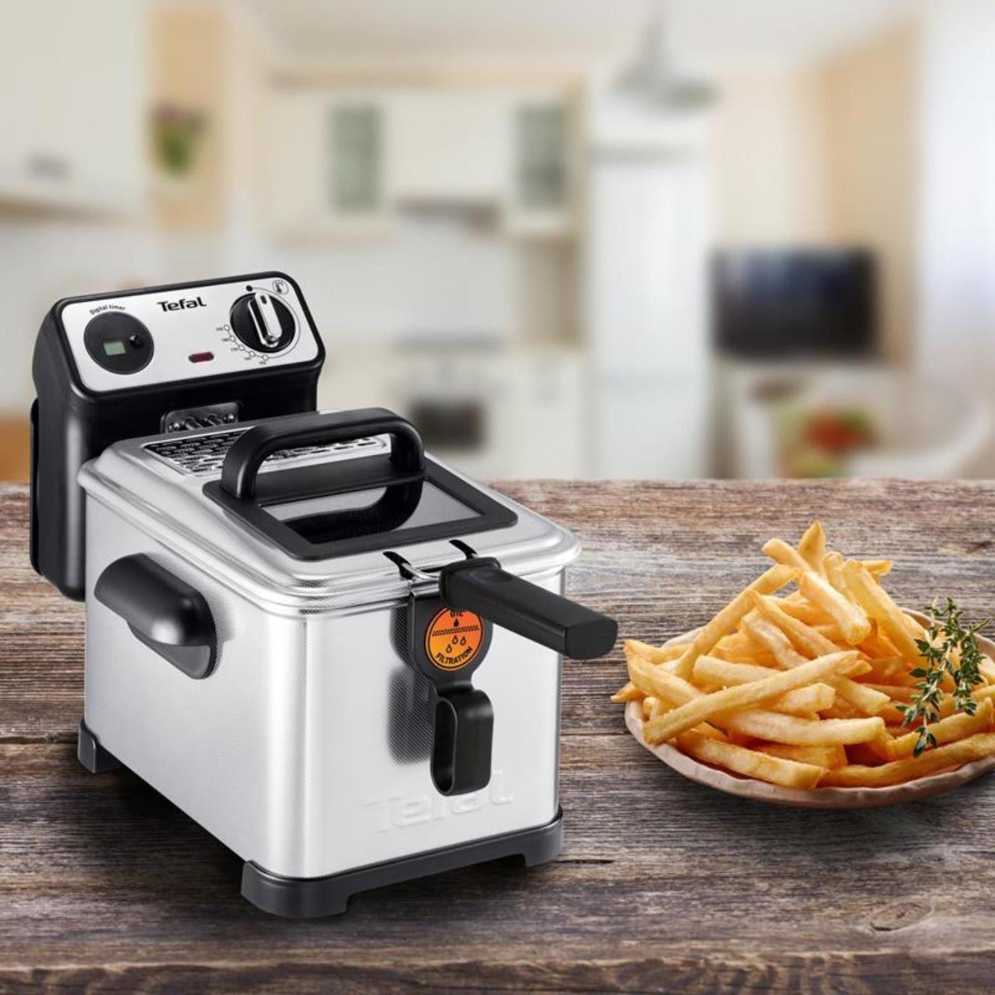 TEFAL FR5191 FILTRA PRO FRITUSE 4L 3000W Acciaio inossidabile Nero