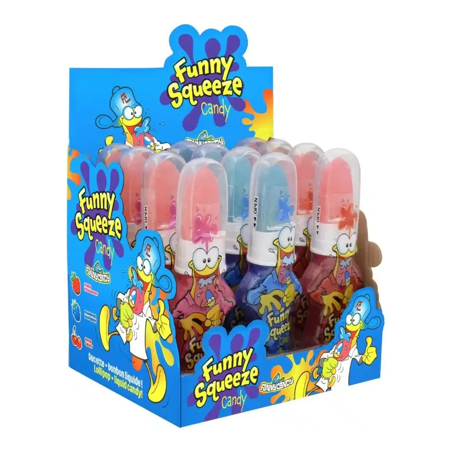 Caramelo divertido divertido squeeze pop (55gr)