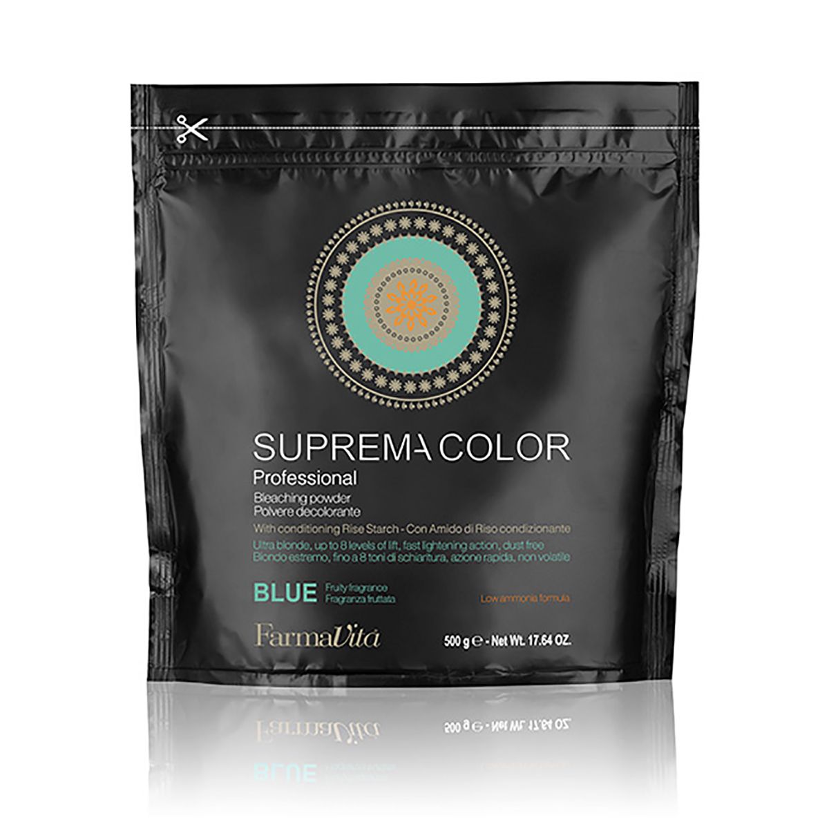 Farmavita life polvo decolorante sin polvo azul 500gr