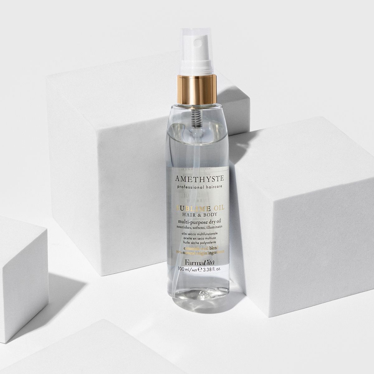 Farmavita amethyste sublime oil capelli corpo olio secco multiuso 100ml