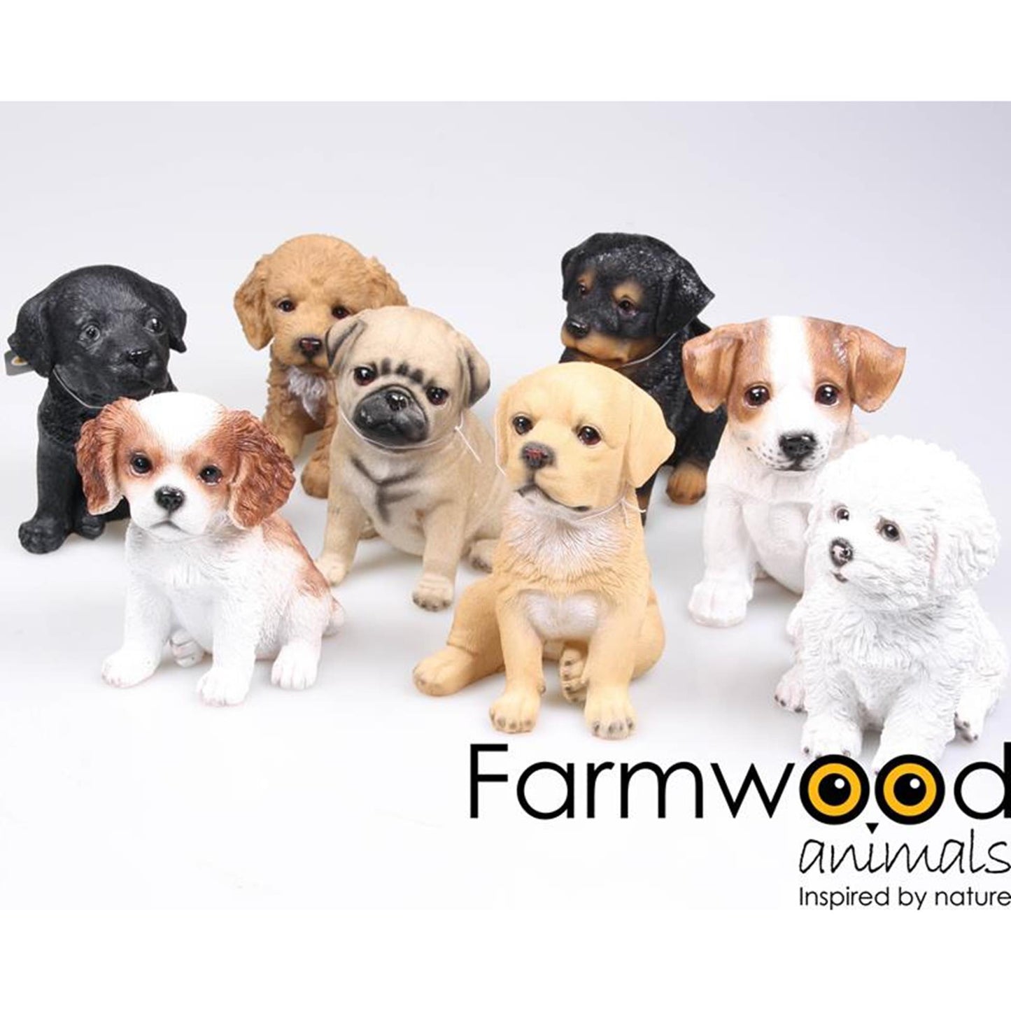 Estatua de jardín animales Farmwood cachorro h15cm