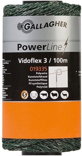 Gallagher vidoflex 3 powerline verde 100m - 019335 - 019335