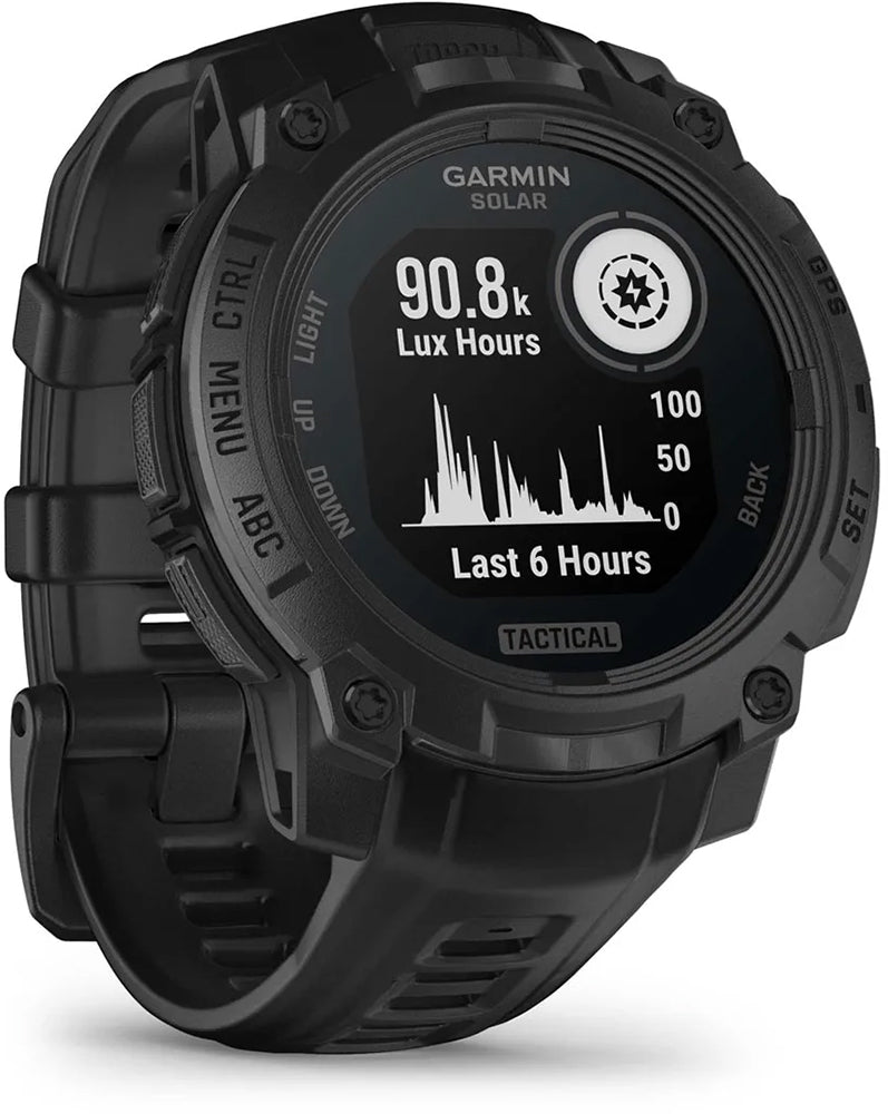 Garmin instinto® 3 solar 45mm edición táctica - Reloj inteligente multideporte con GPS