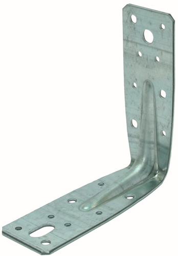 Anclaje esquinero gb con ranura 125x125 46x2,5 sendzimir galvanizado | 50 piezas - 072260050