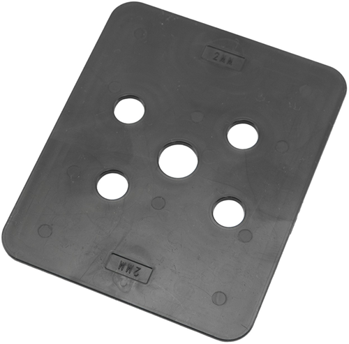 Placa de alta presión gb 100x120x2 abs carga de presión 16200kg; 144 por bolsa - 349202