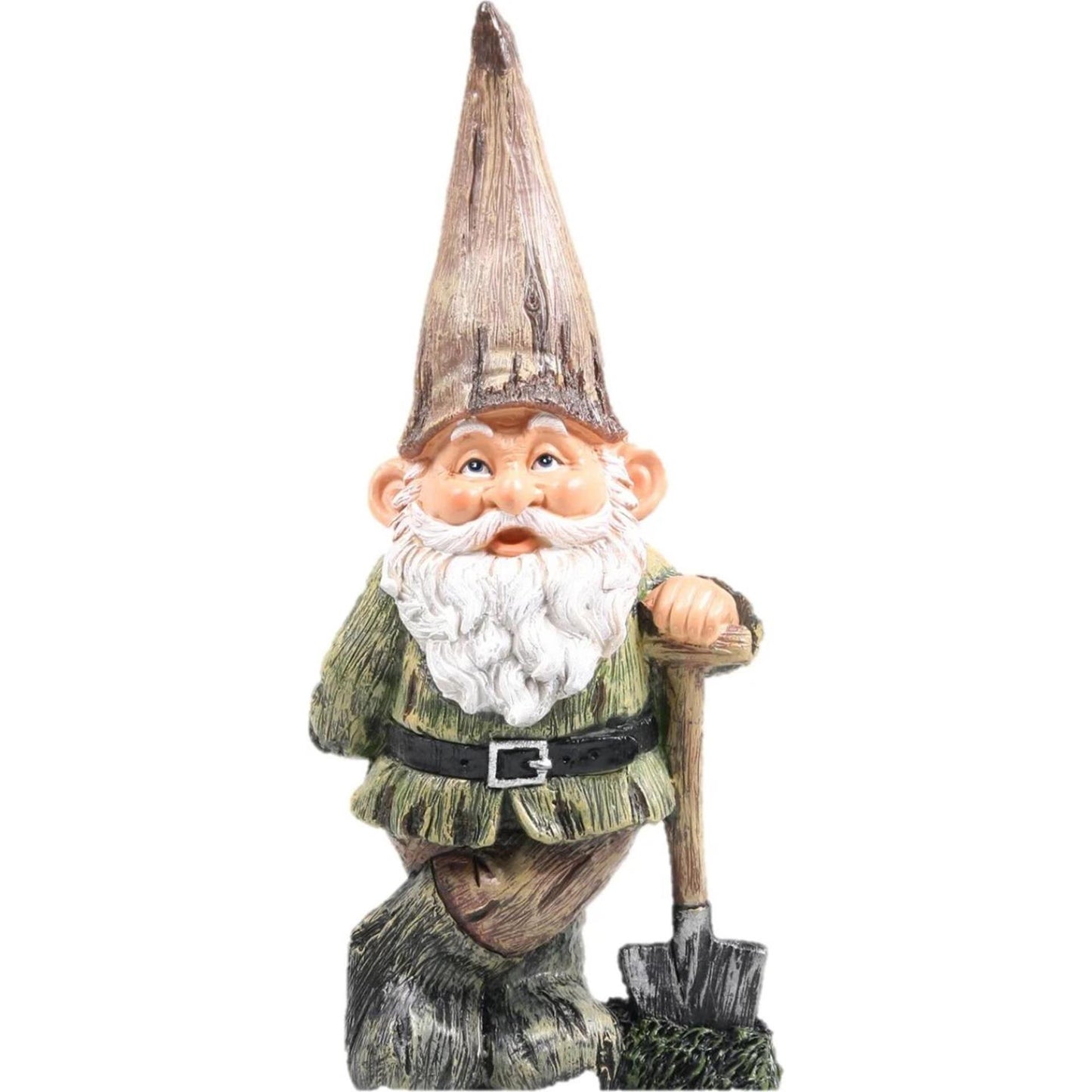 Gnomo de jardín decorativo inspirado en la temporada con pala 18x12x39cm