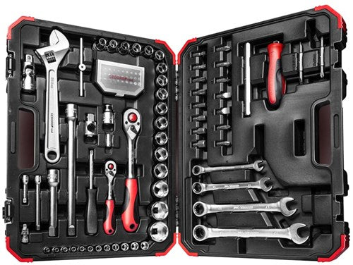 Gedore rosso | r46003097| set di chiavi a bussola | 1 4" + 1 2 | 97 pezzi - 3300186
