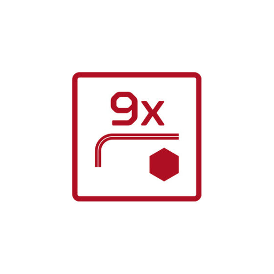 Gedore red Inbussleutelset (1,5-10 mm) 9-delig multicolour