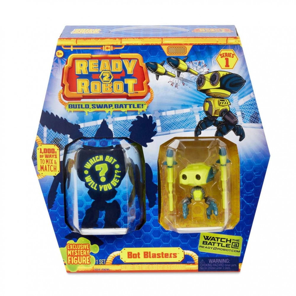 Ready 2 robot giallo, blaster ossei creano il tuo robot