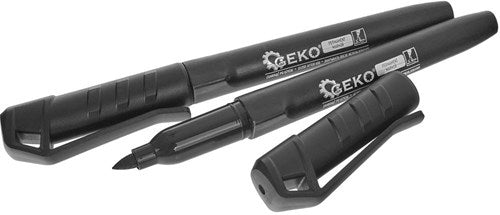 Geko marcador permanente de construcción negro 2 piezas - 6453350