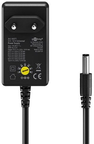 Alimentatore Abi goobay 600ma 7,2w stilizzato - 7795510