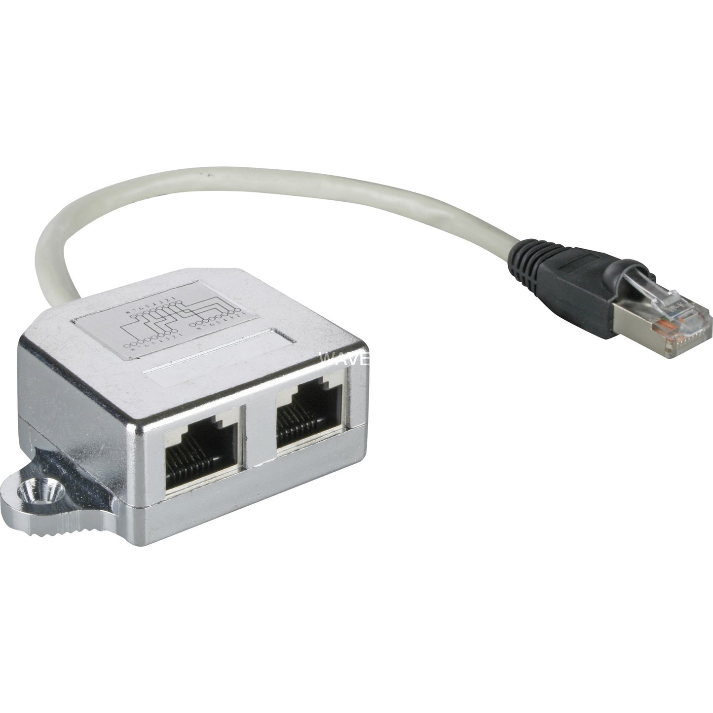 Divisor de cable de Goobay RJ45 Cat.5 F UTP T-Adapter