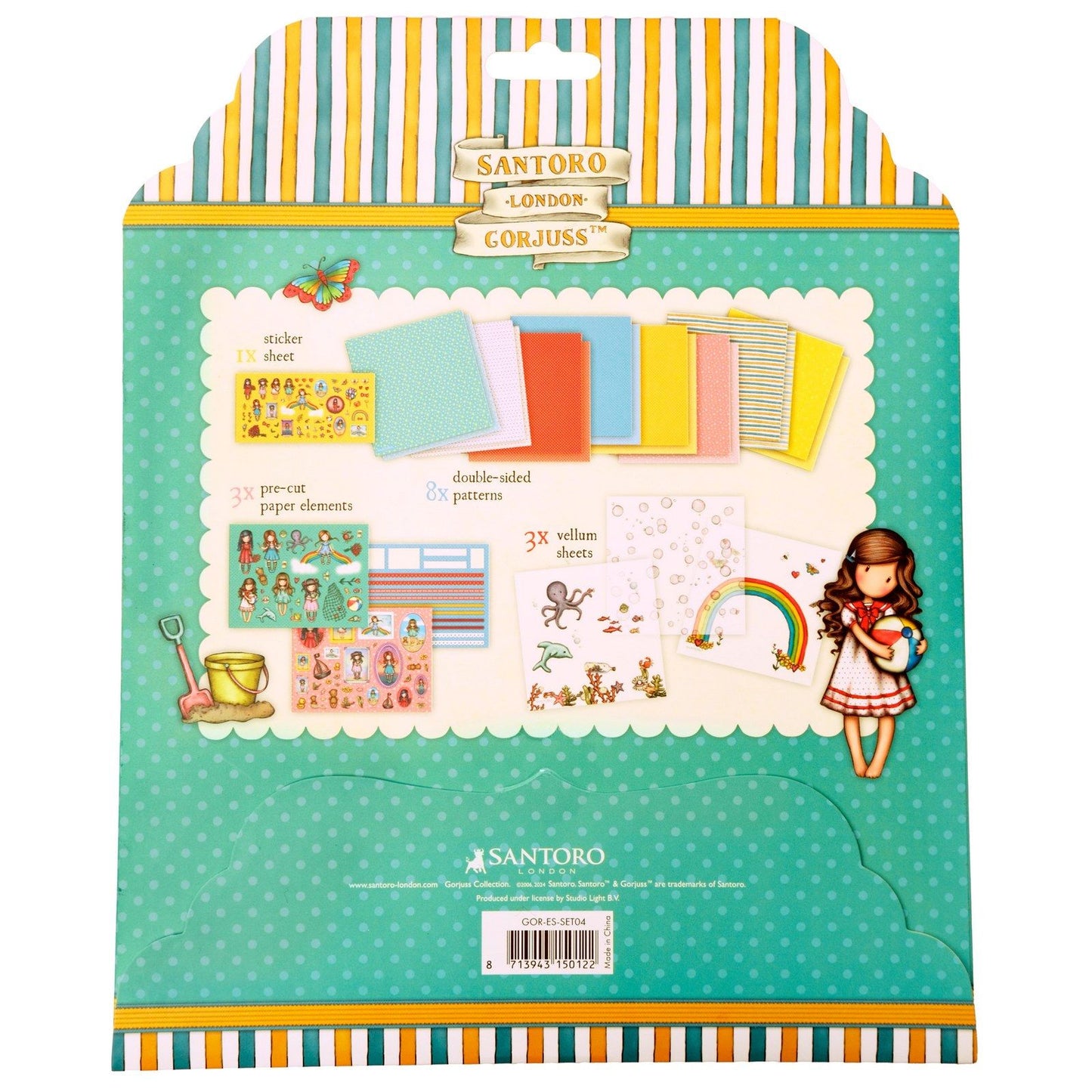Luz de estudio • set de manualidades gorjuss papel, pegatinas vitela