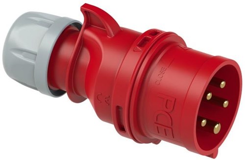 Enchufe gp cee 5p 16a 400v rojo - 6313156