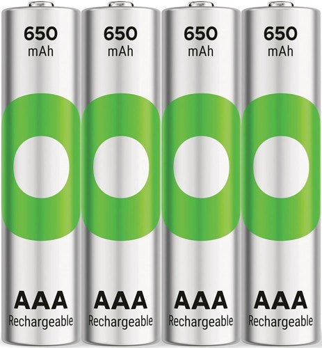 Gp nimh oplaadbare batterij aaa 650ma phone blister(4) - 3311402