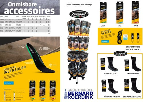 Grisport inlegzool high 1000032 | zwart | maat 43 - 00.048.185.43
