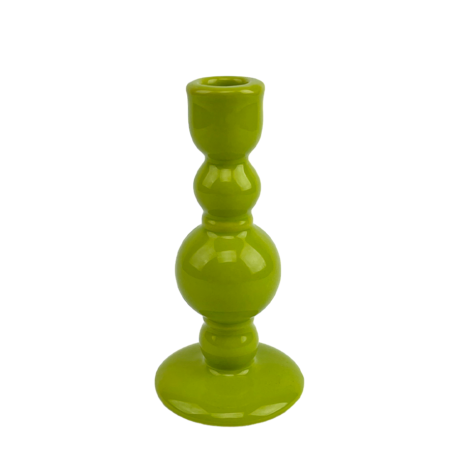 Portacandele Gusta verde oliva ø8x15,5cm