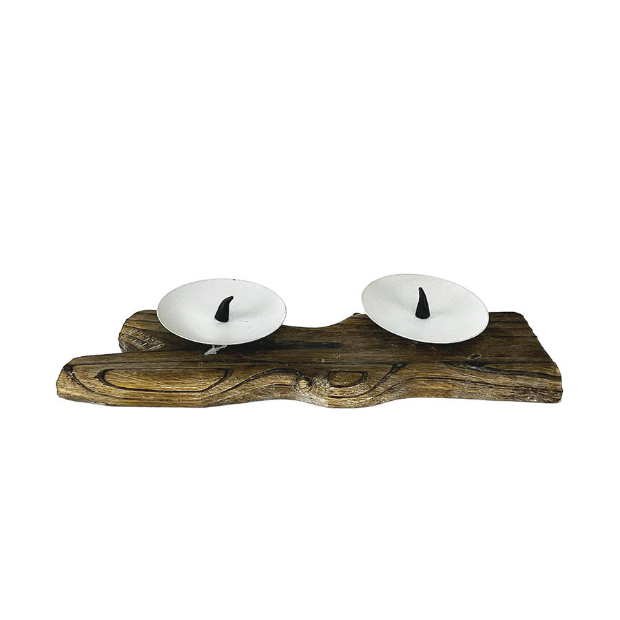 Candeliere Gusta 2 fuochi 30x12x8cm