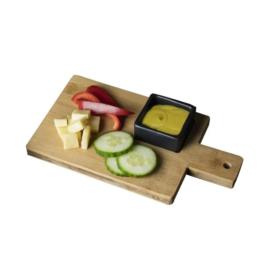 Tabla de servir Gusta con cuenco para salsa 14x25cm