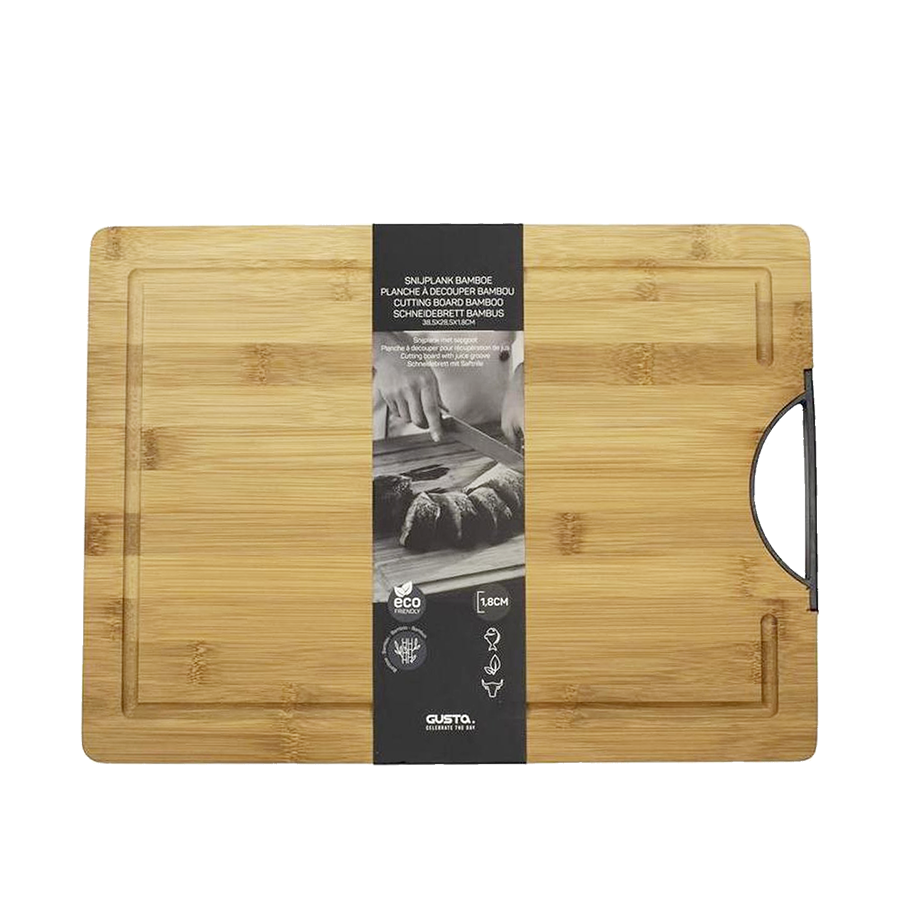 Tabla de cortar Gusta bambú 38,5x28,5x1,8cm