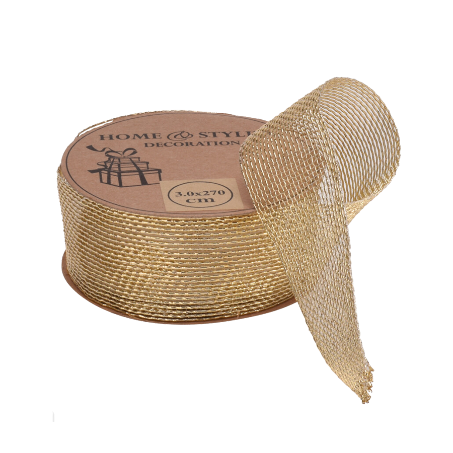 H s cinta regalo oro 3x270cm