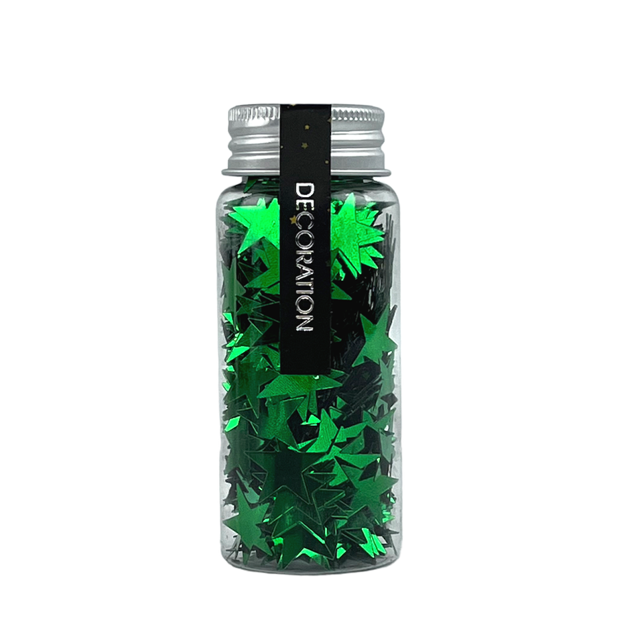 H s confeti estrella verde 40gr