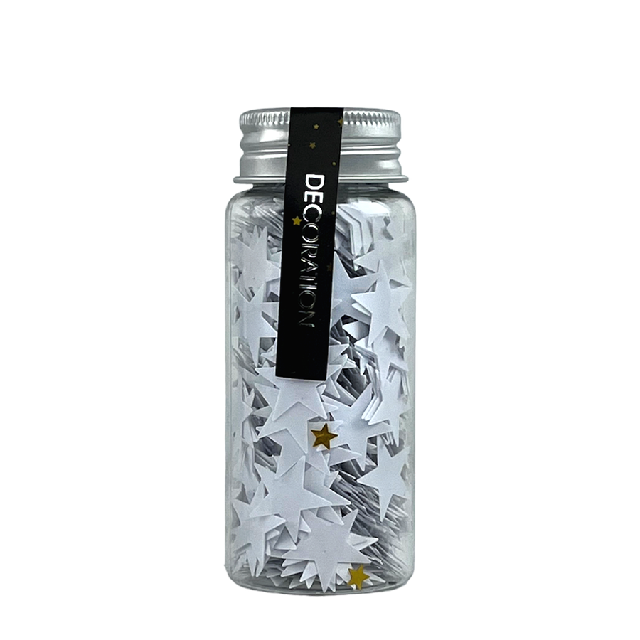 H s confeti estrella blanca 40gr
