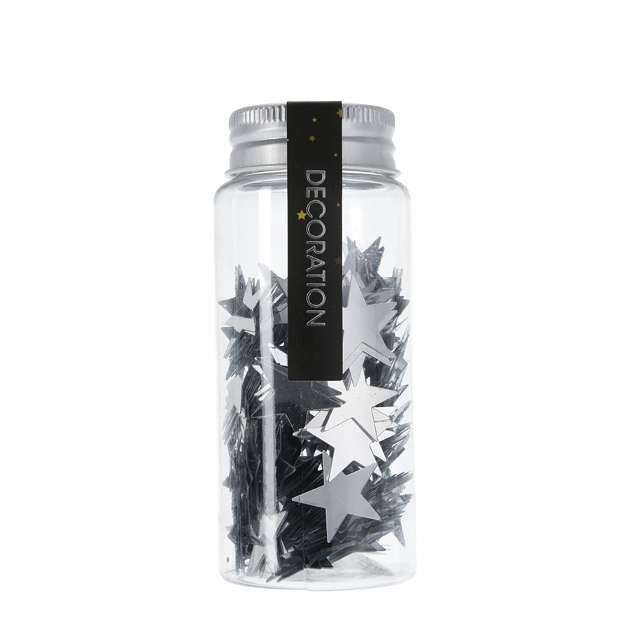 H s coriandoli stella argento 40gr