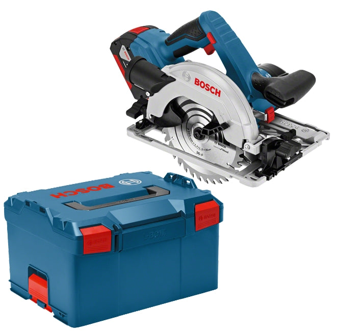 Sierra circular inalámbrica profesional Bosch blue gks 18v-57 g | 5.0ah de iones de litio | en l-boxx - 06016a2100