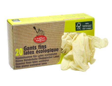 LA Droguerie Ecologique Gloves Látex One -Time Use L