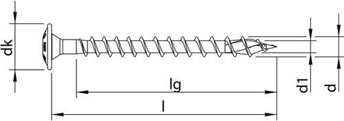 Heco -topix-plus 4,0 x 30, achterwandschr, t-20, vvd, vz; 500 st - hc61968