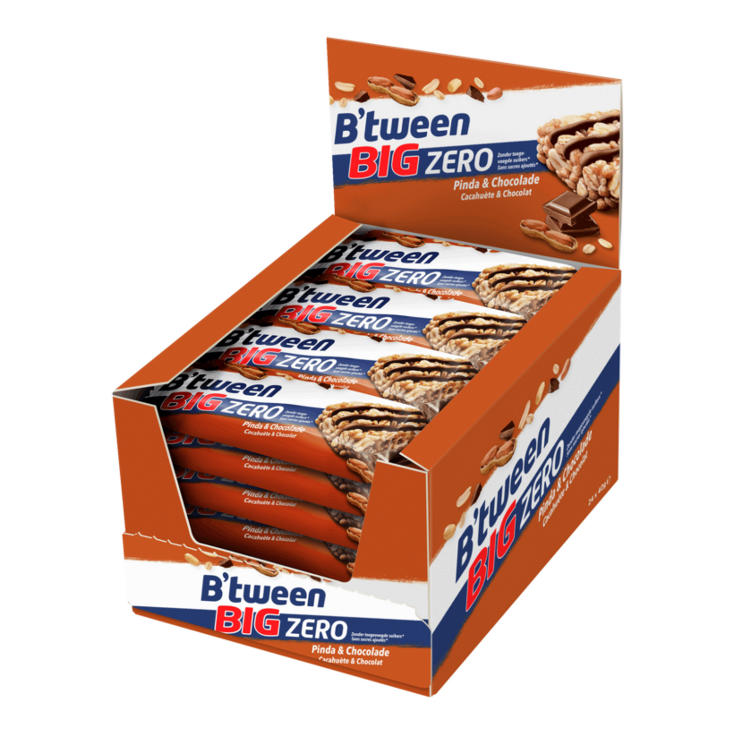Hero entre big zero chocolate con maní (24x40 gramos)